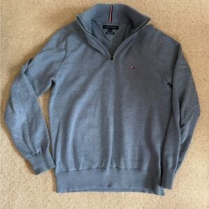 Tommy Hilfiger Blue Quarter-Zip Men’s Small
